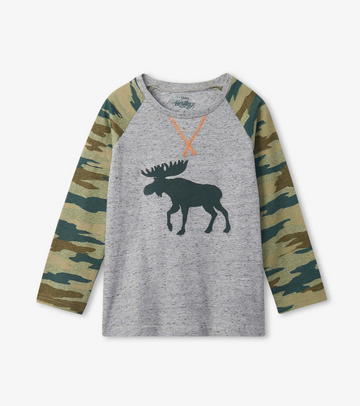 Little Blue House Heritage Kids Long Sleeve Raglan Tee